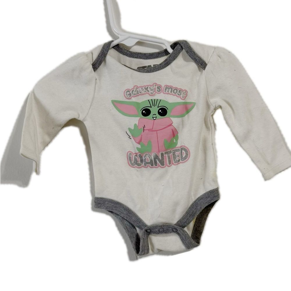 Star‎ Wars Cream and Gray Bodysuit One Piece